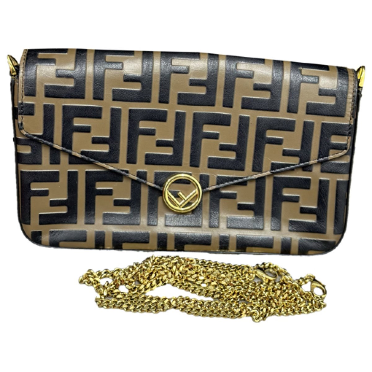 Baguette Chain leather crossbody bag