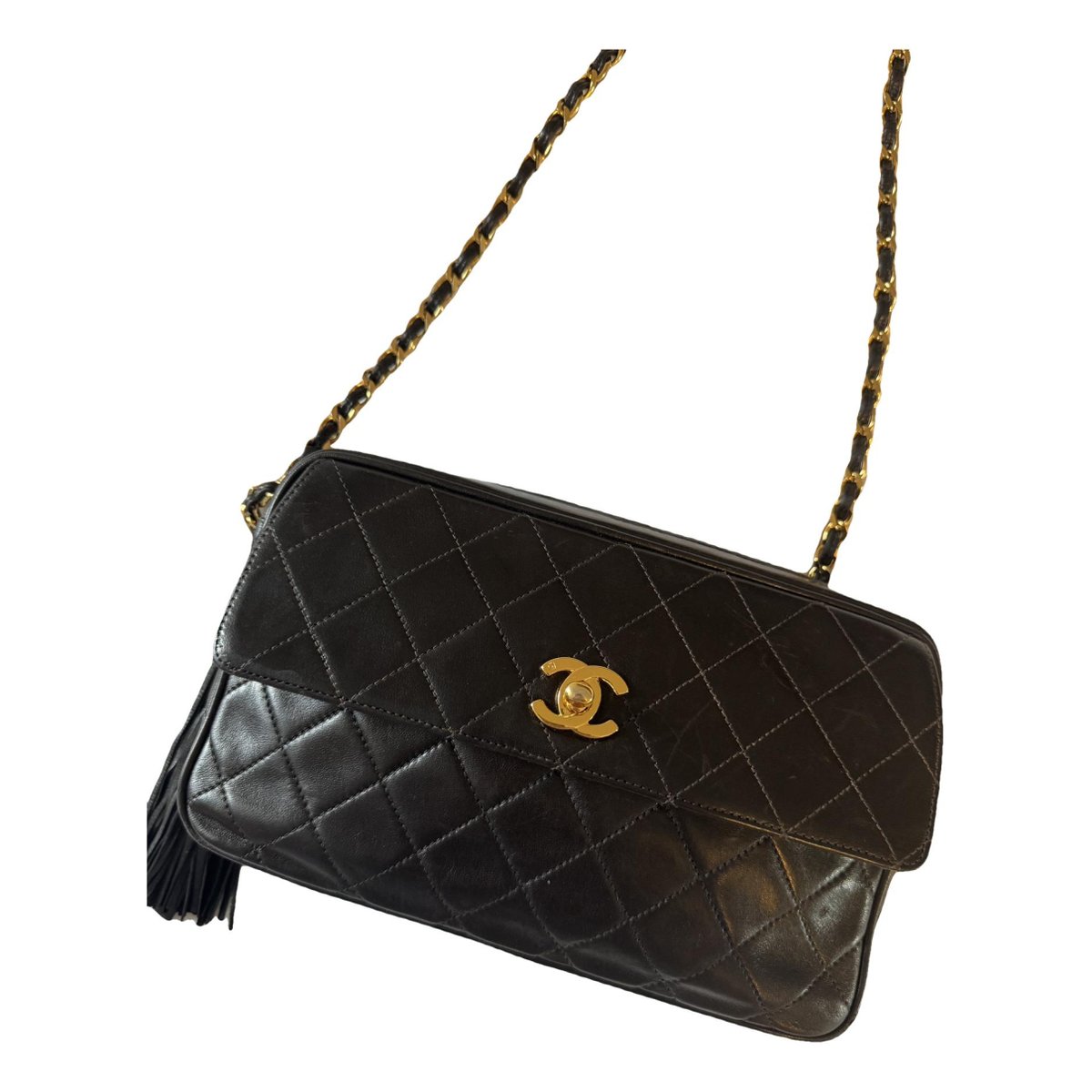 Camera leather handbag