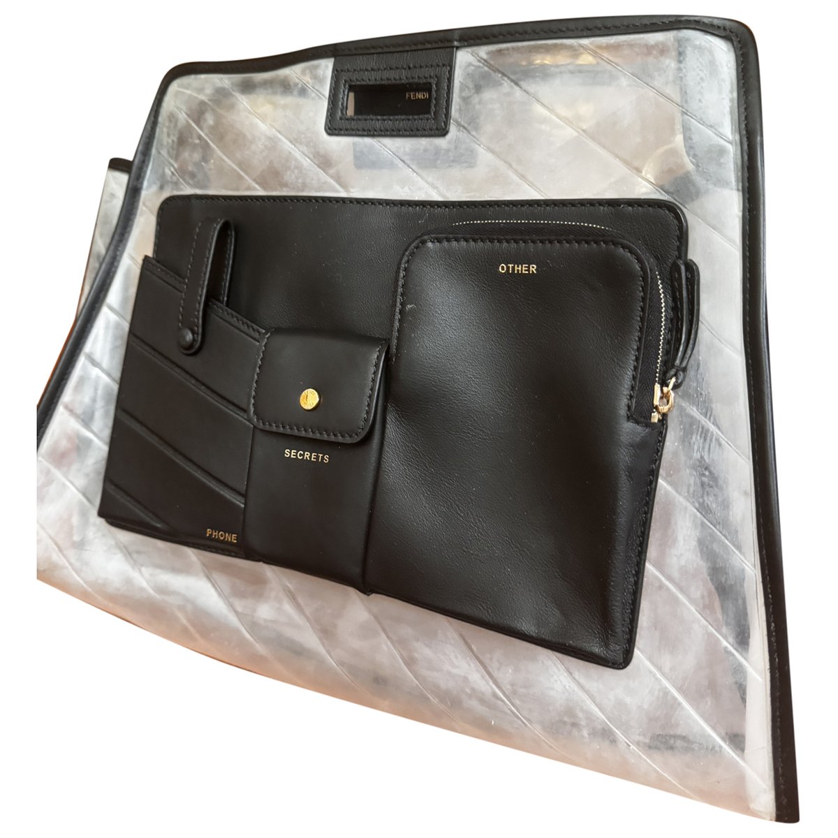 Peekaboo defender vinyl tote