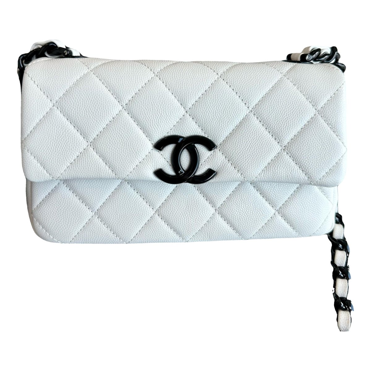 Trendy CC Flap leather handbag