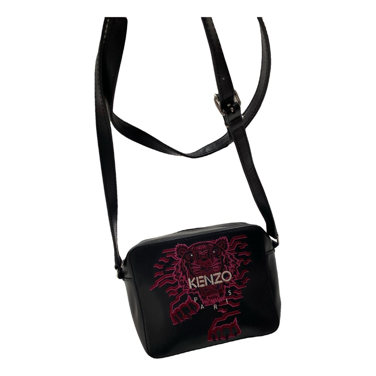 Tiger leather crossbody bag