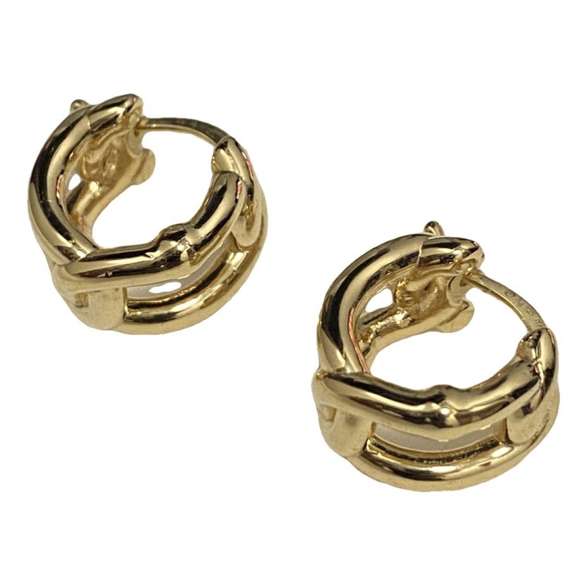 Bolt silver earrings