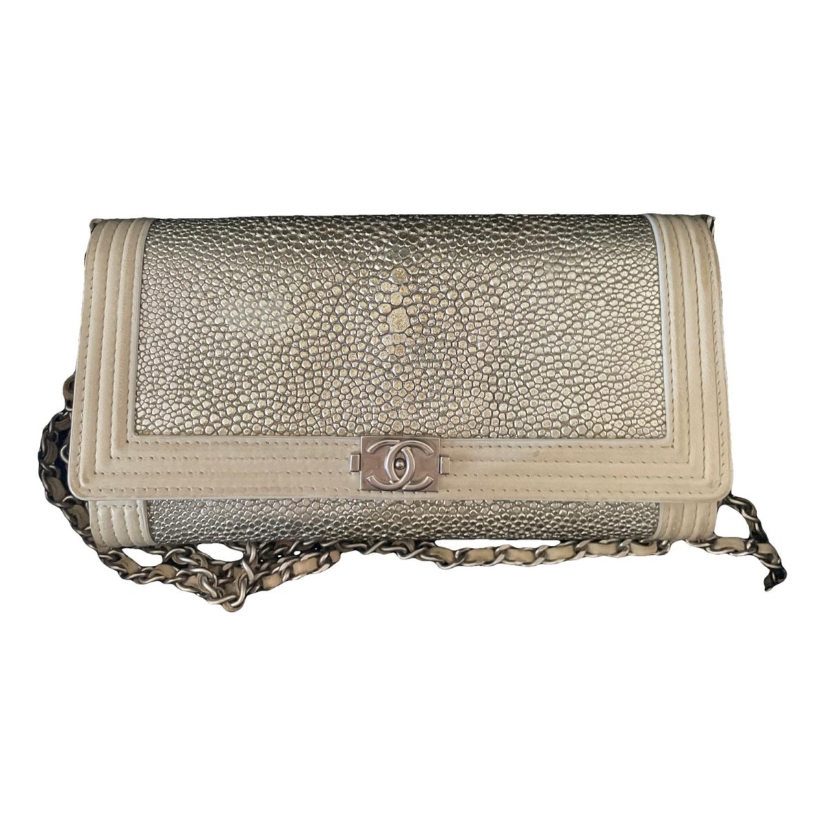 Wallet On Chain leather crossbody bag