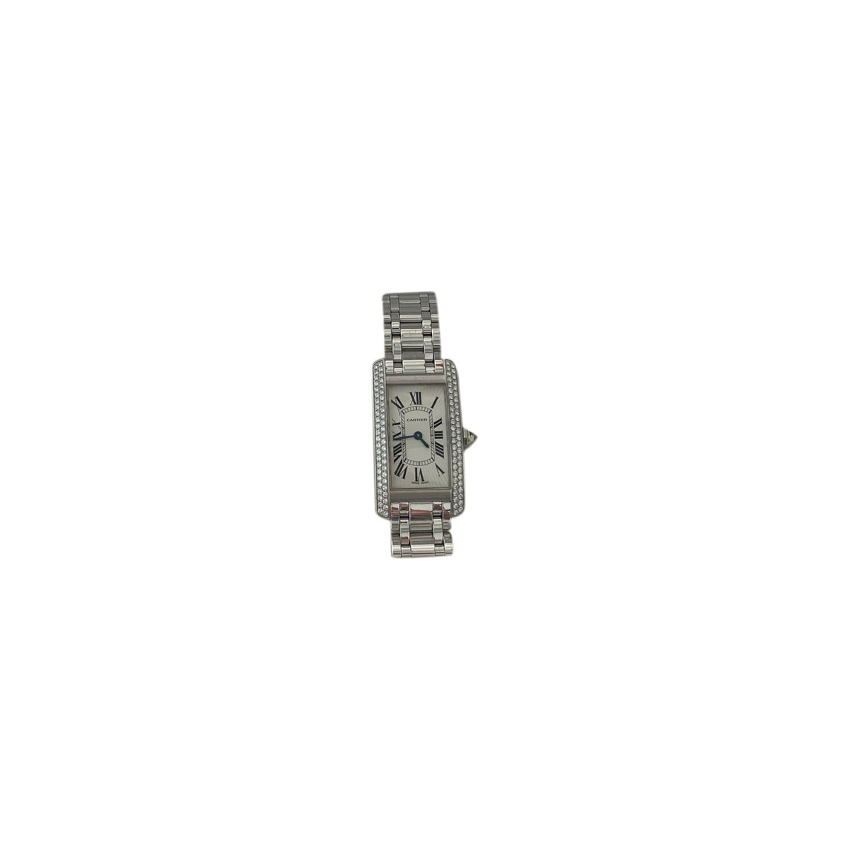 Tank Américaine white gold watch