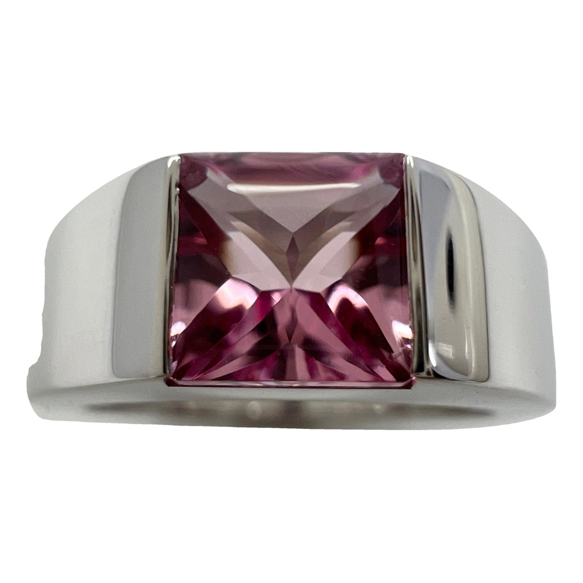 Tank white gold ring