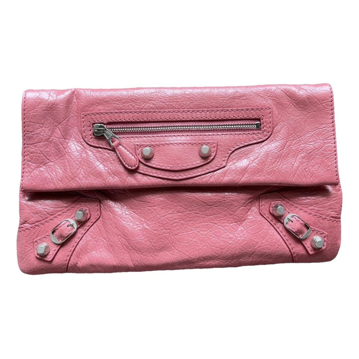 Envelop leather clutch bag