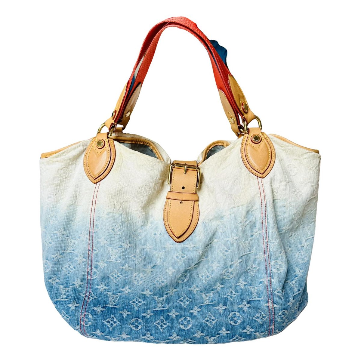 Sunburst cloth handbag