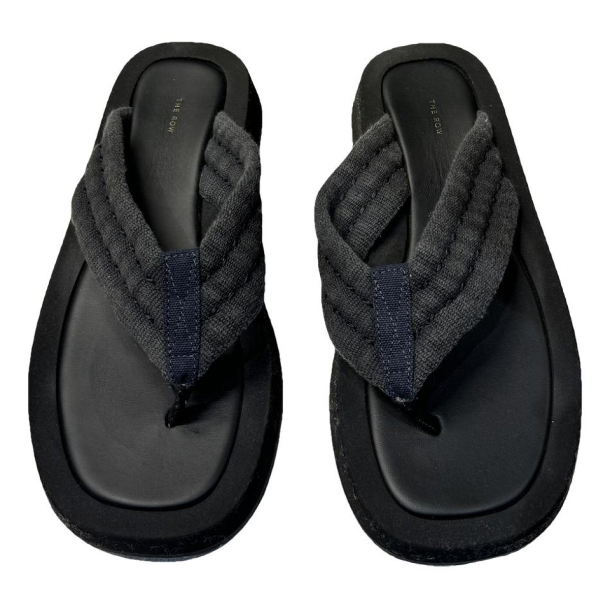 Ginza leather flip flops