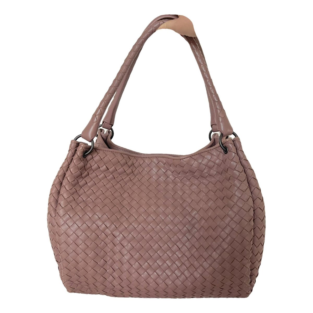 Cassette leather tote