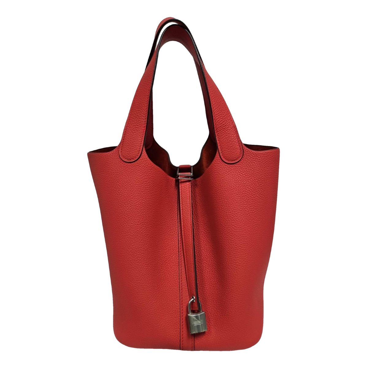 Picotin leather tote