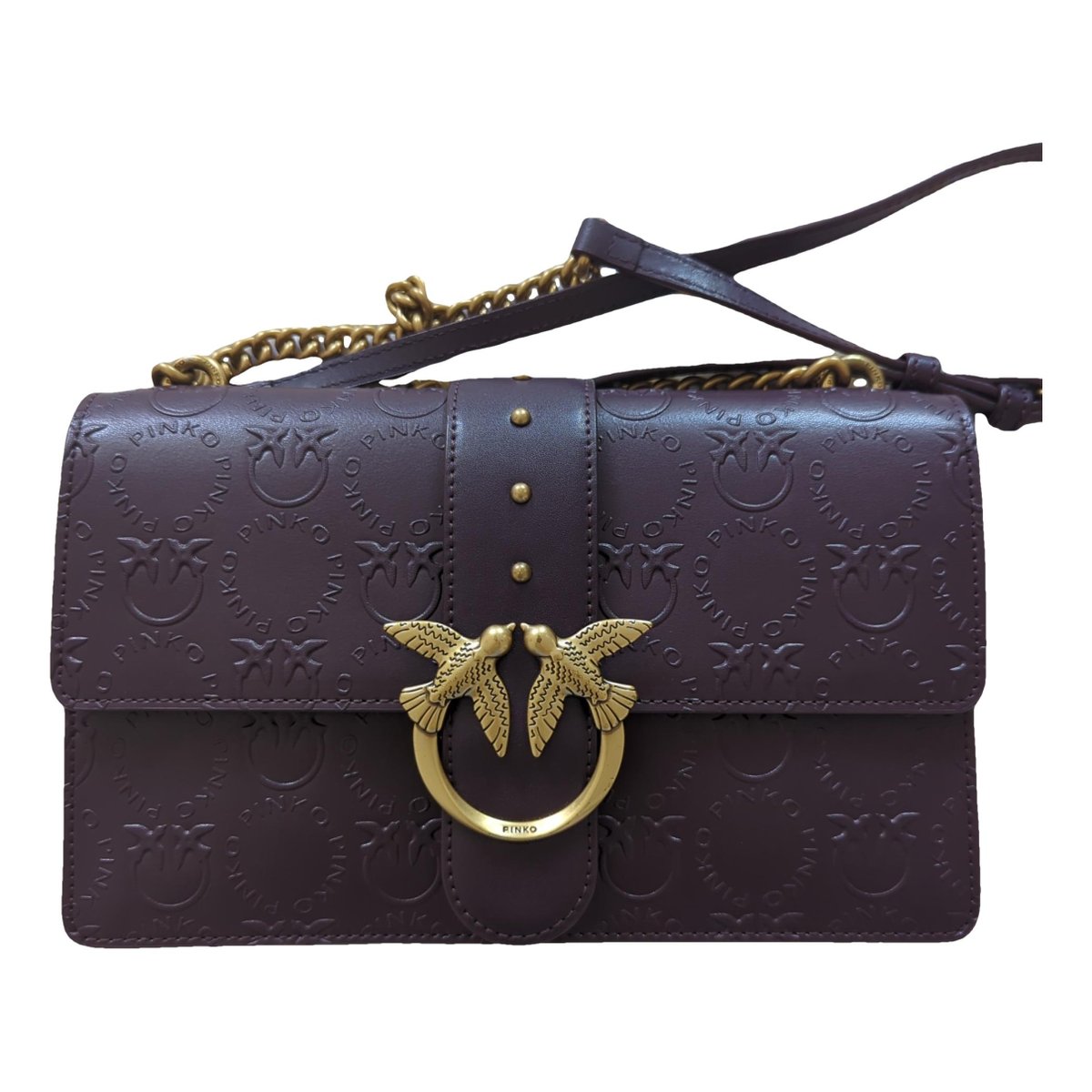 Love Bag leather clutch bag
