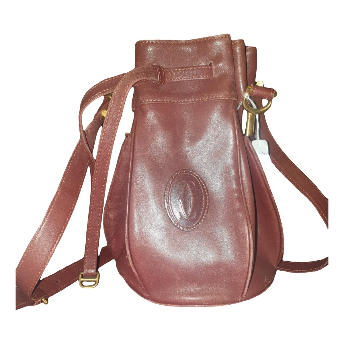 Seau leather handbag