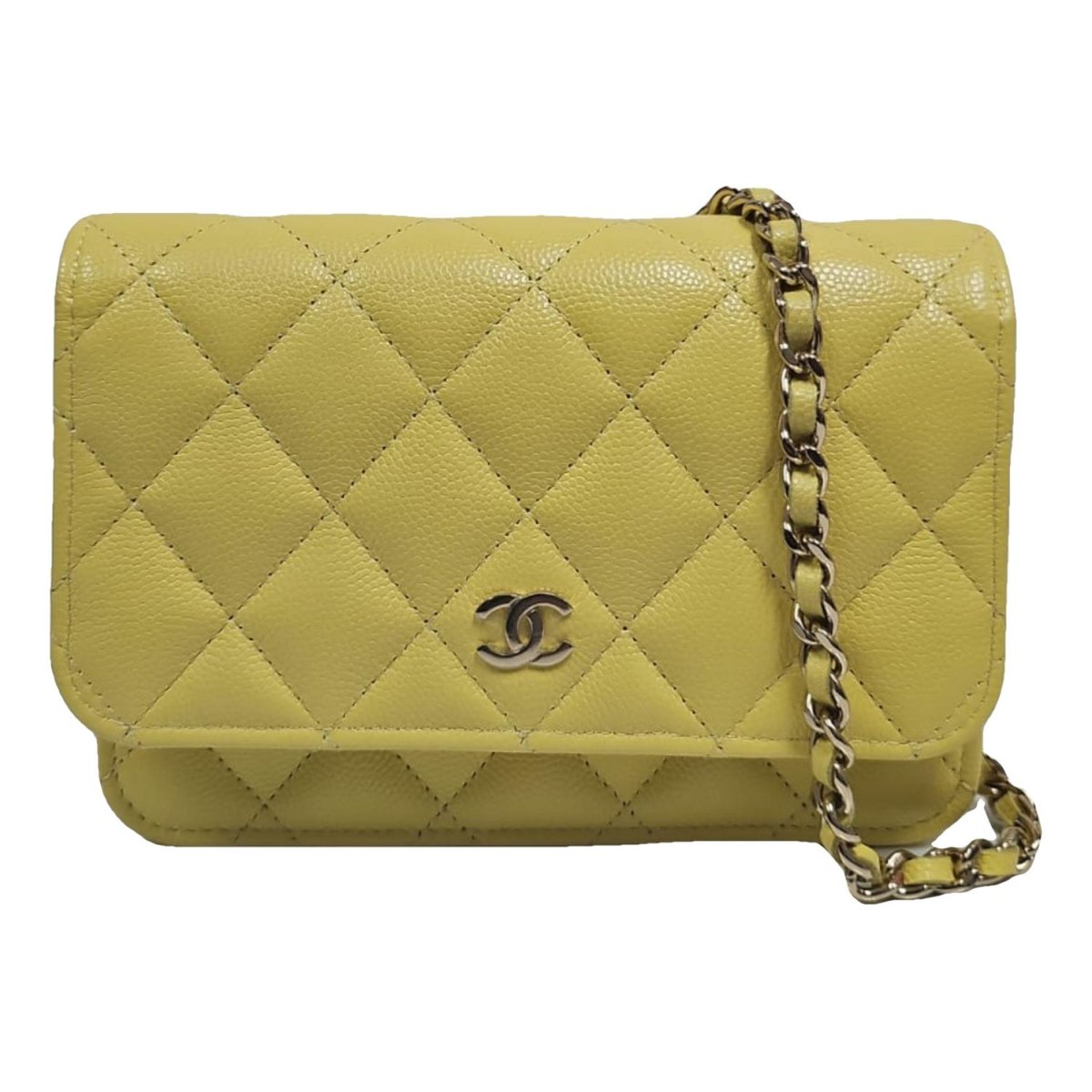 Wallet On Chain leather crossbody bag