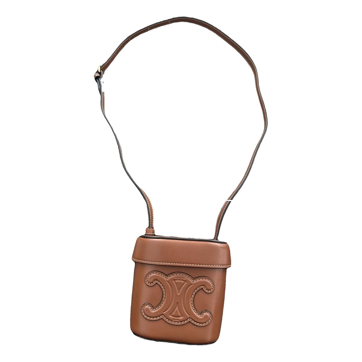 Tambour leather handbag