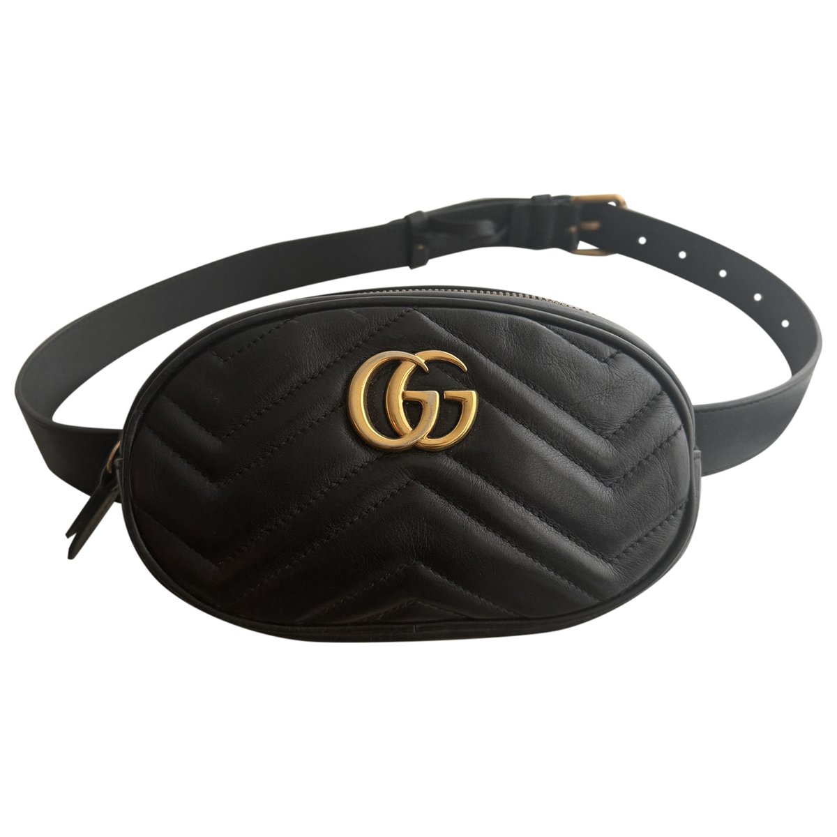 GG Marmont Oval leather mini bag
