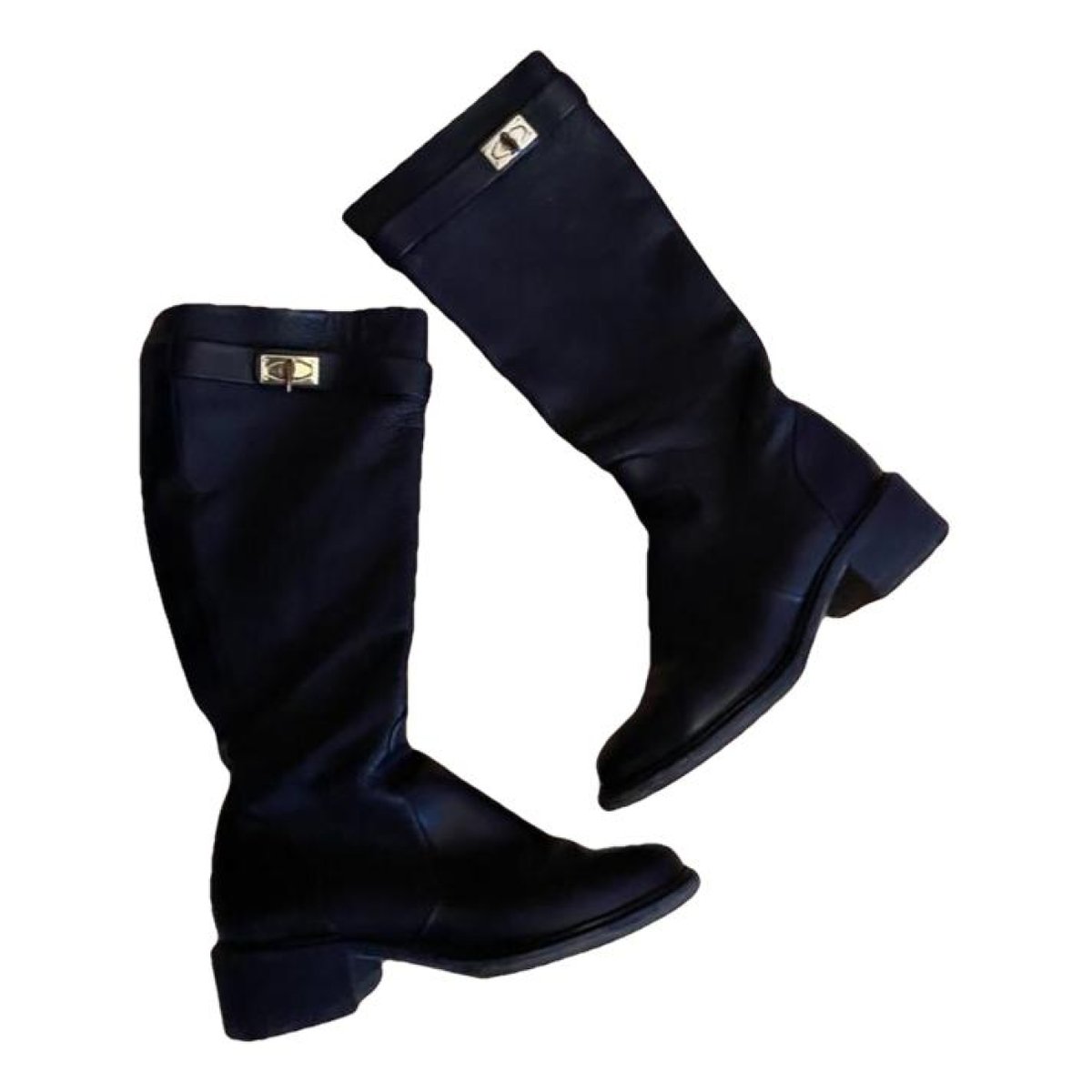 Shark leather riding boots
