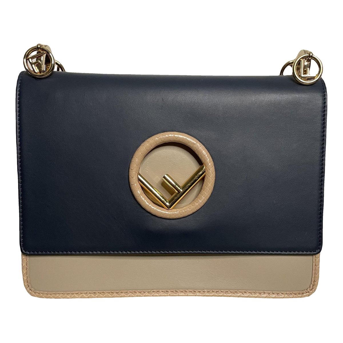 Kan I Logo leather handbag