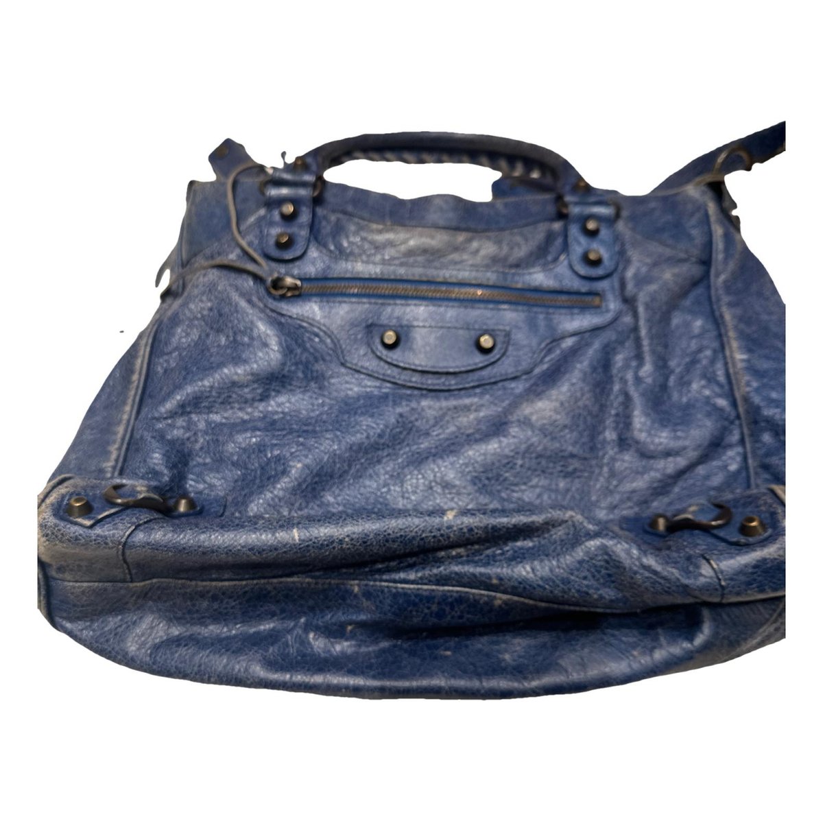Classic Metalic leather handbag