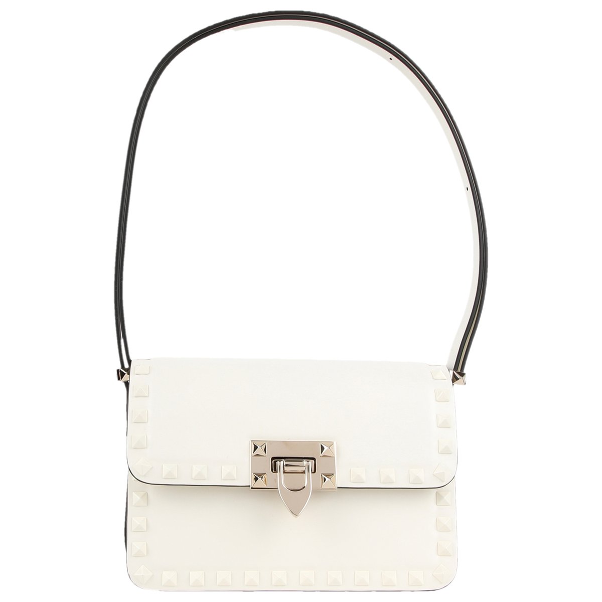 Rockstud leather handbag