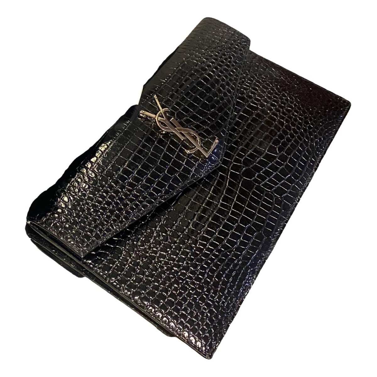 Uptown leather clutch bag