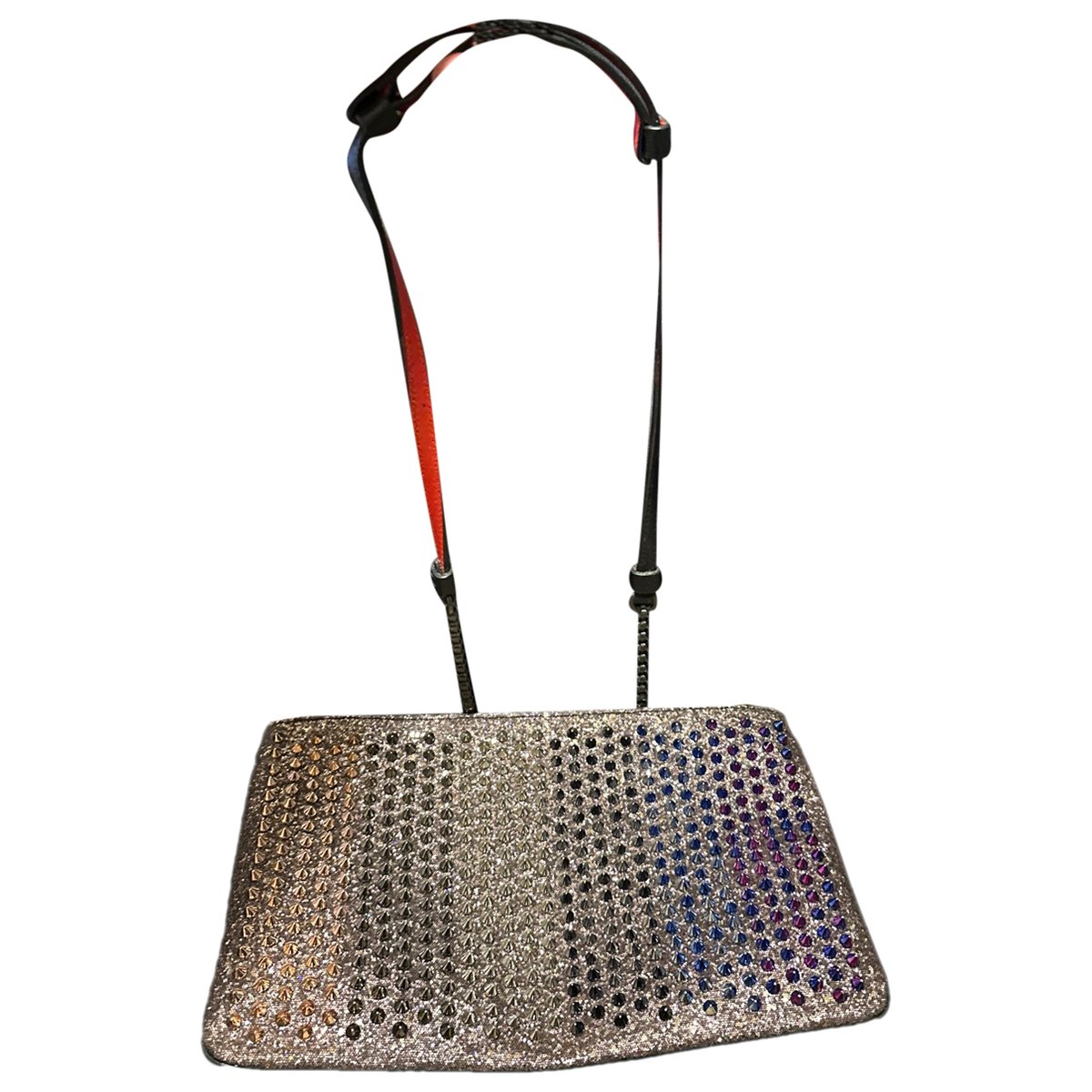 Loubiposh glitter clutch bag