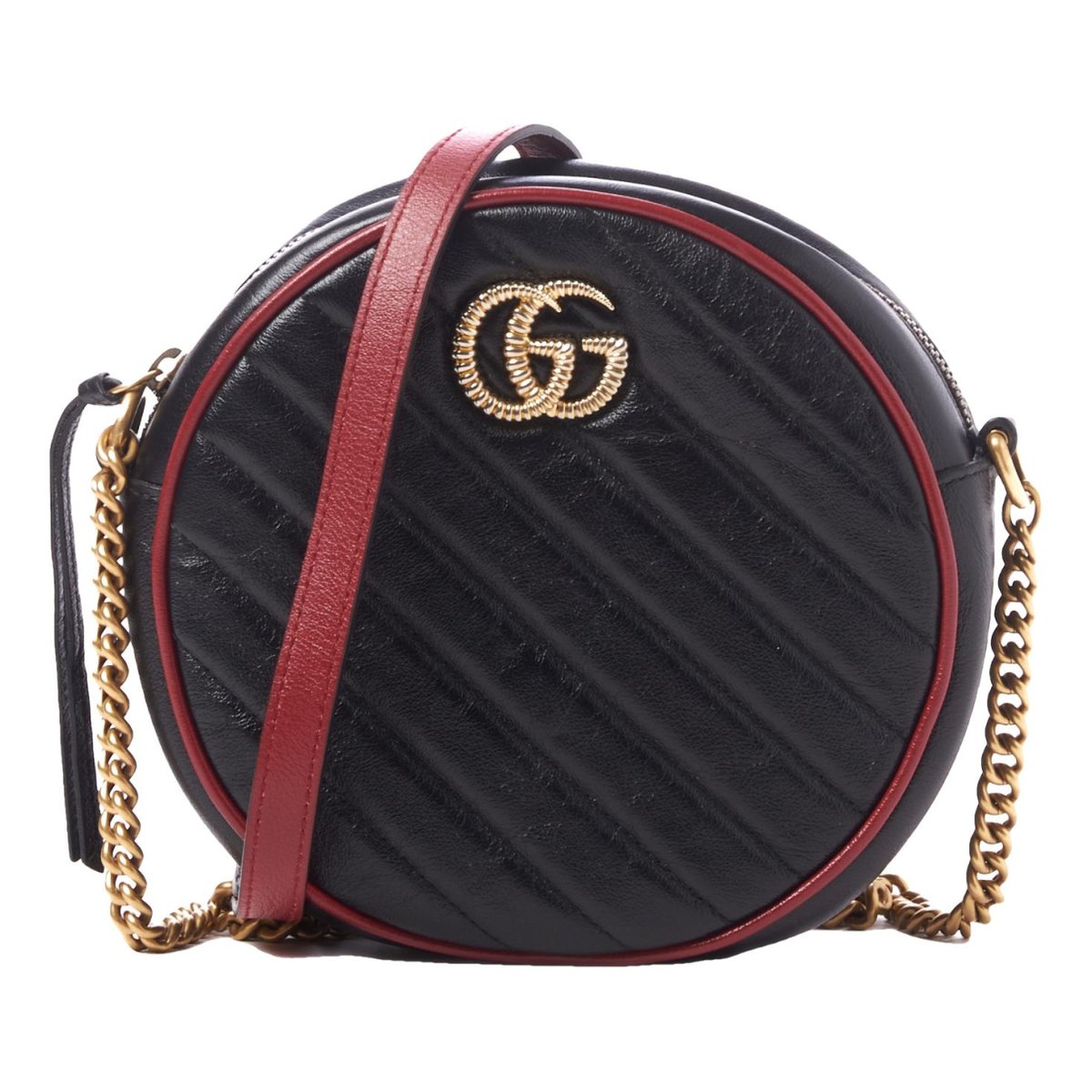 GG Marmont Round leather crossbody bag