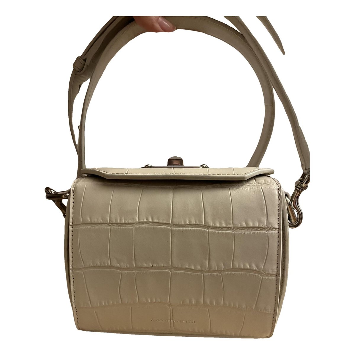 Box 16 leather clutch bag