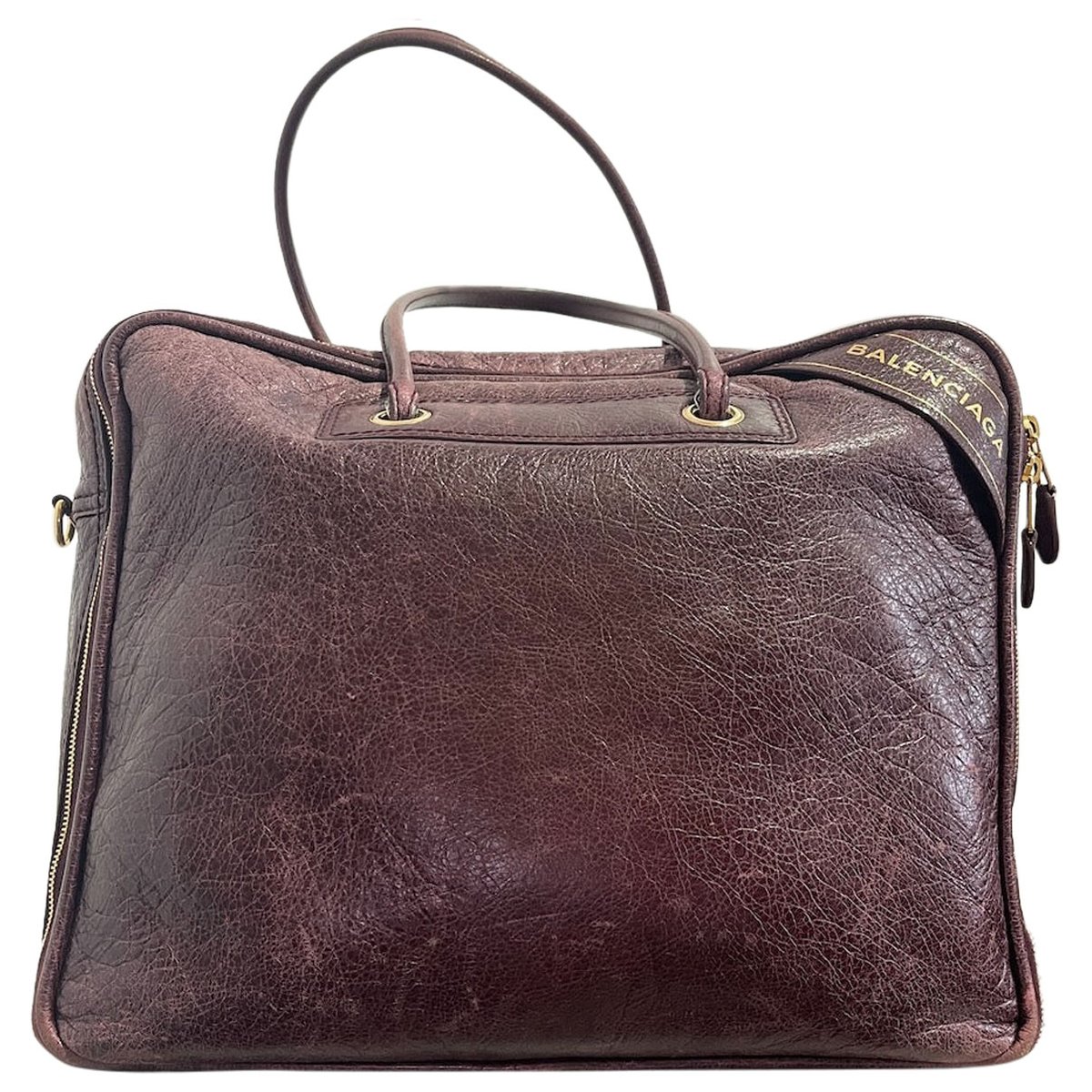 Blanket leather handbag