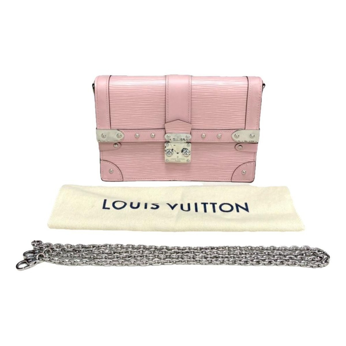 Pochette Trunk leather handbag