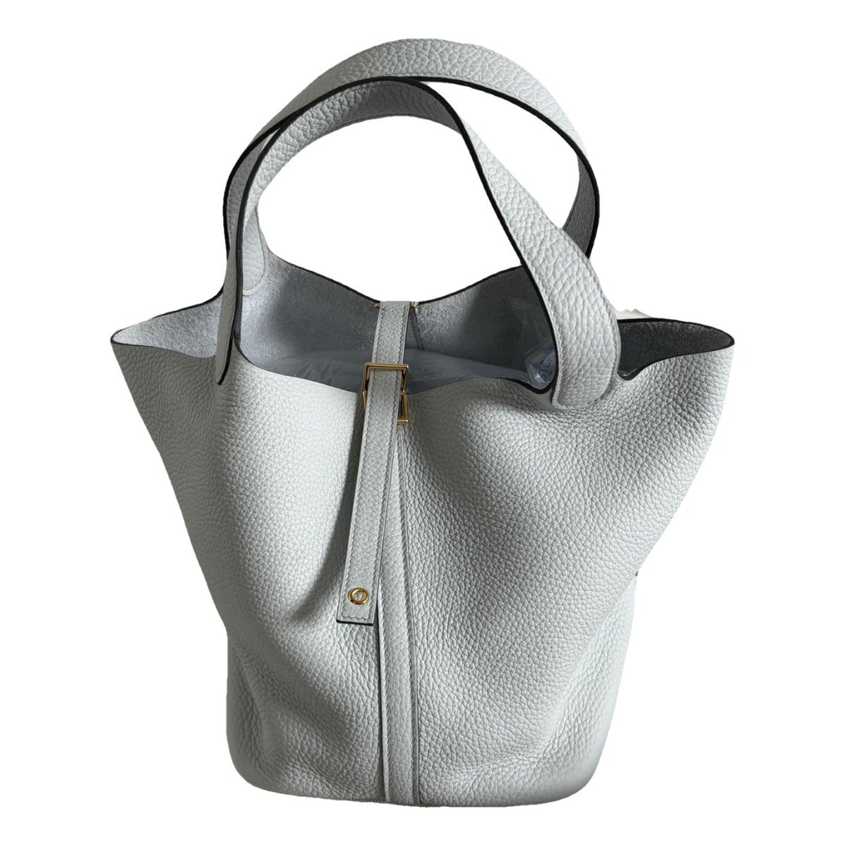Picotin leather tote