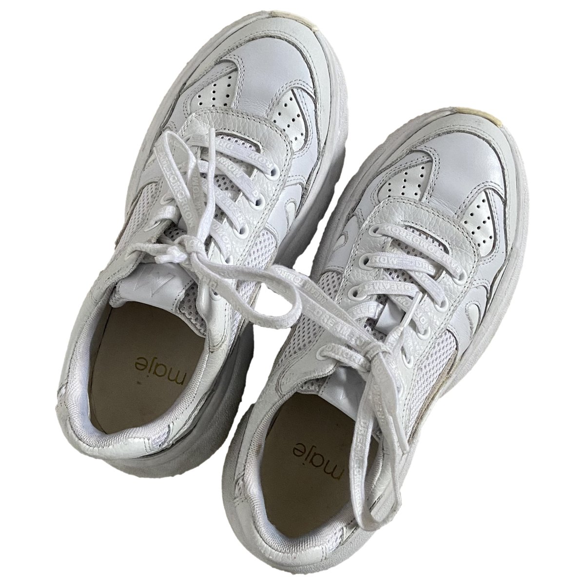 W20 leather trainers