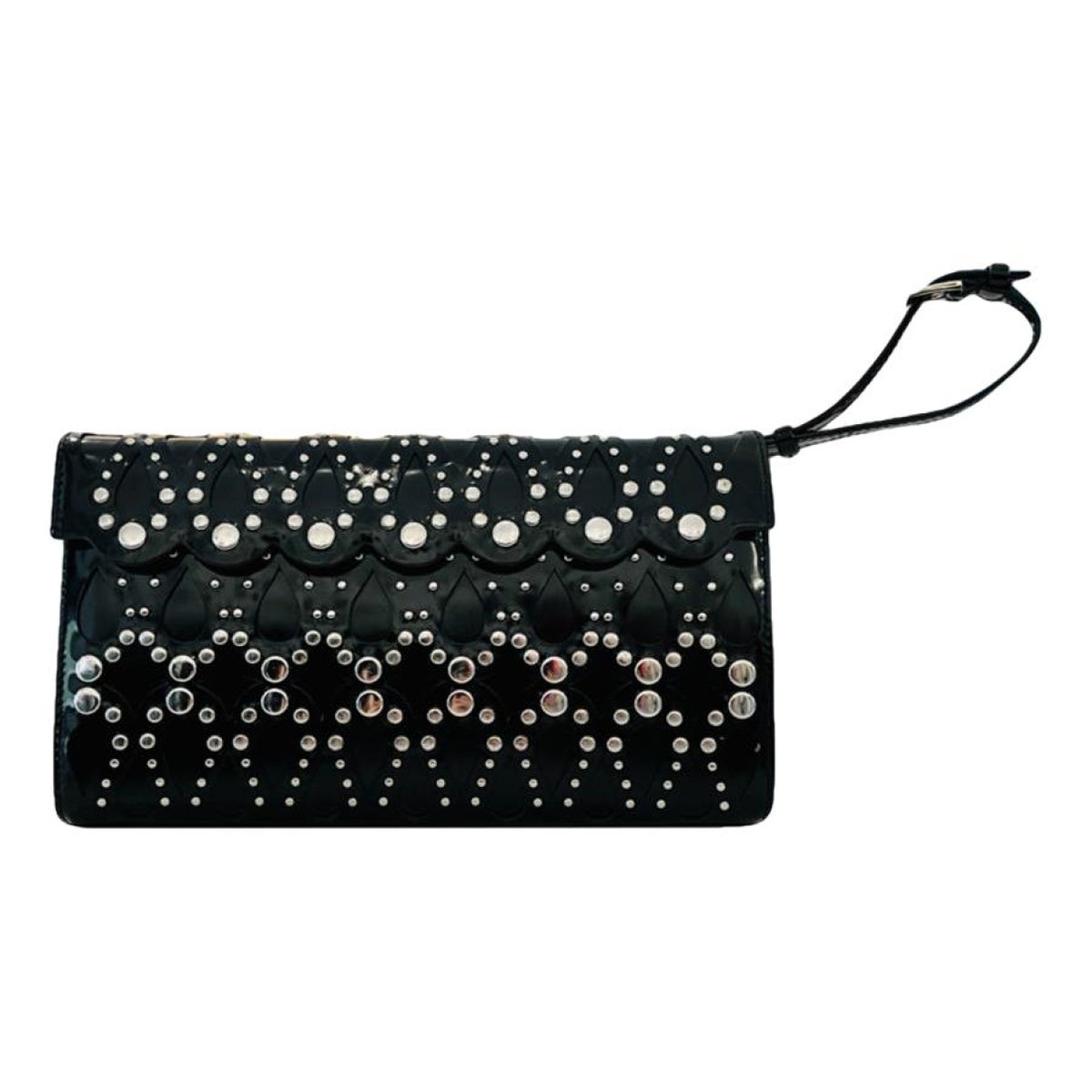 Leather clutch bag