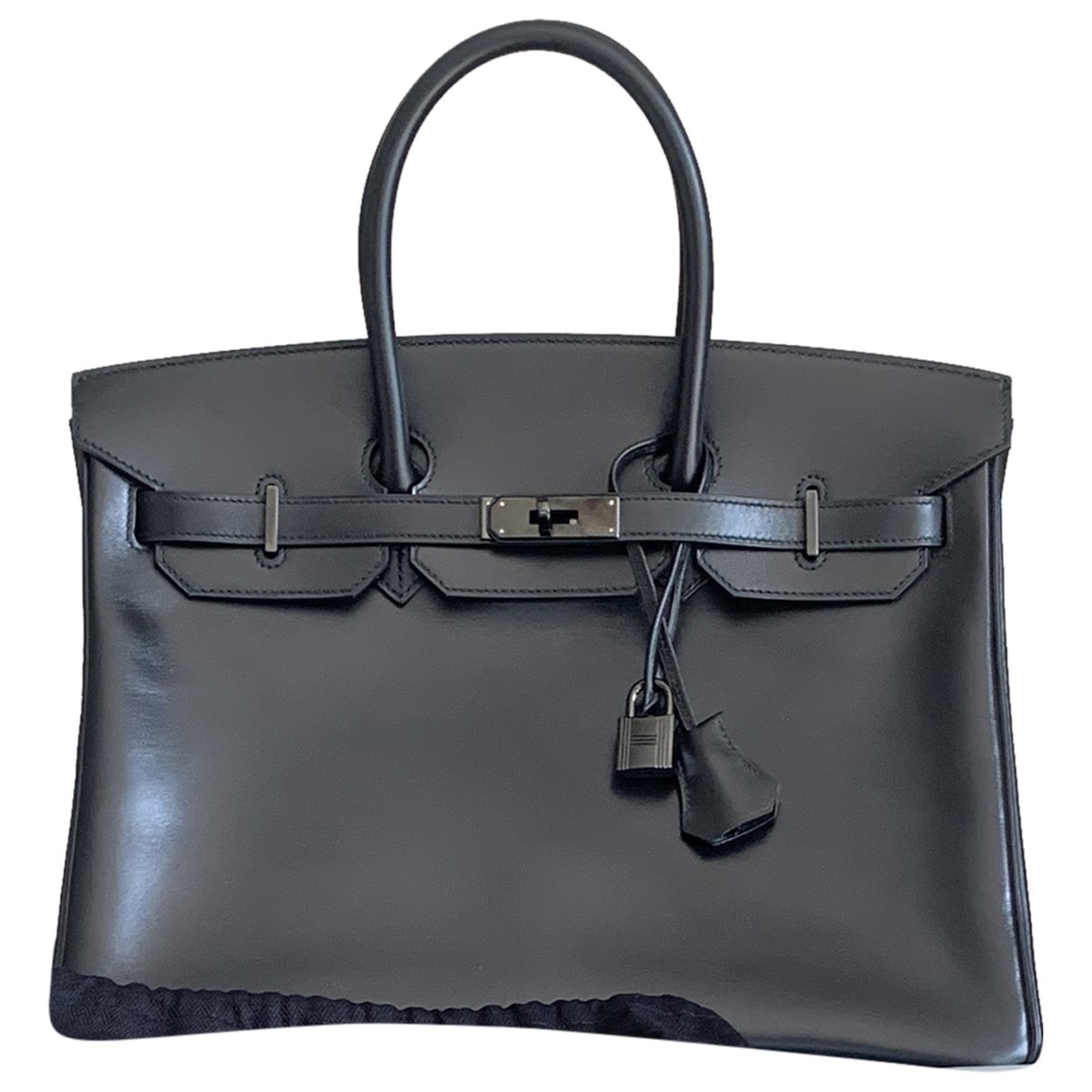 Birkin 35 leather handbag