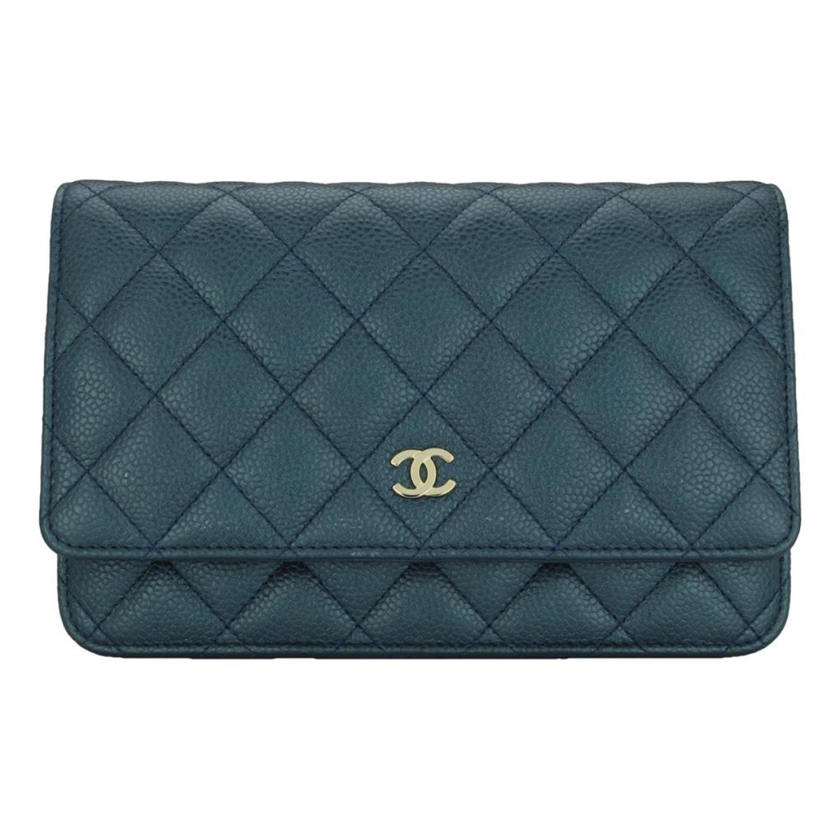 Wallet on Chain leather handbag