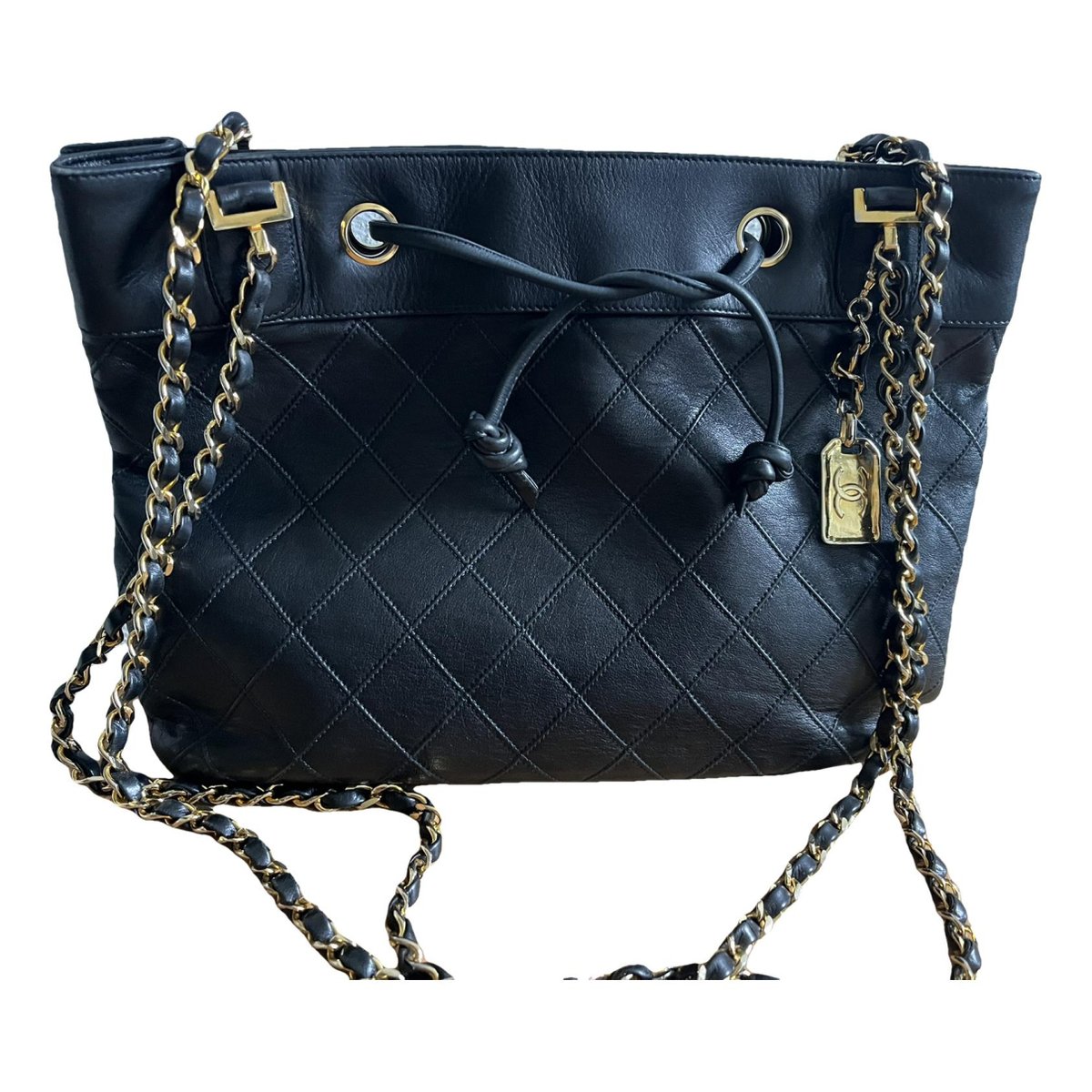 Grand shopping leather tote