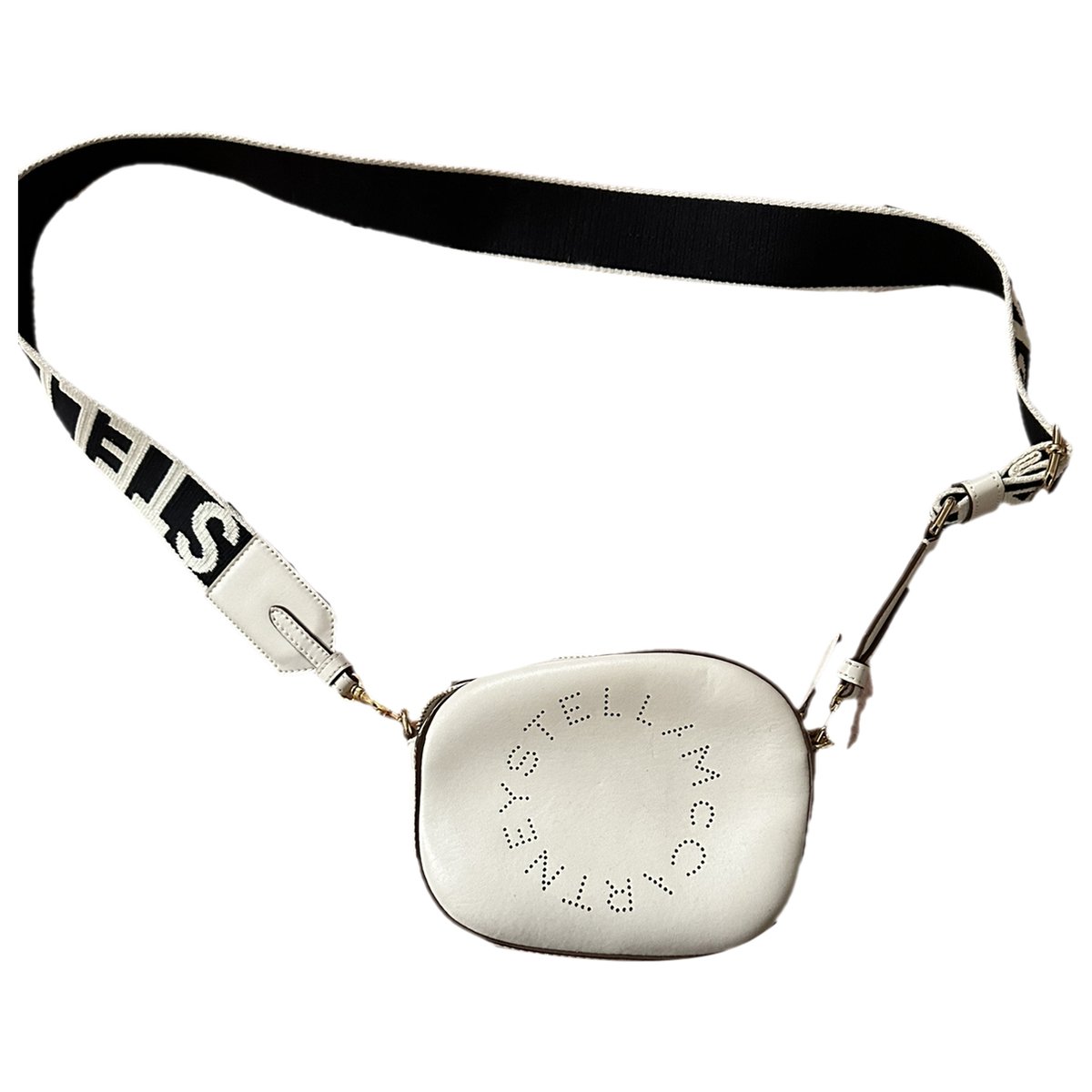 Logo vegan leather crossbody bag