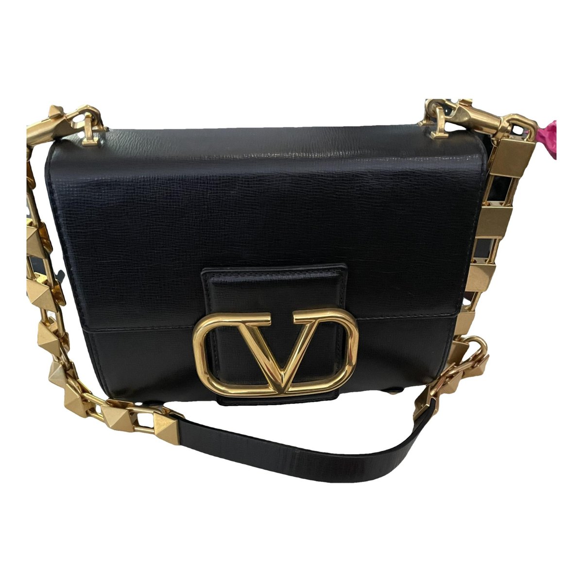 Stud Sign leather handbag