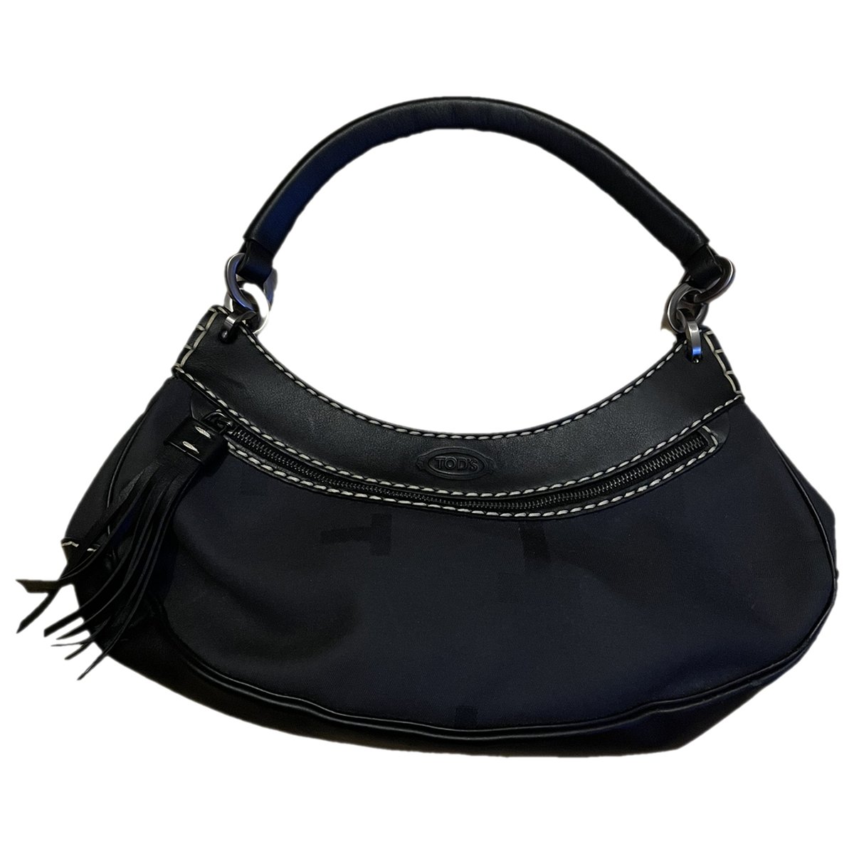 Wave leather handbag