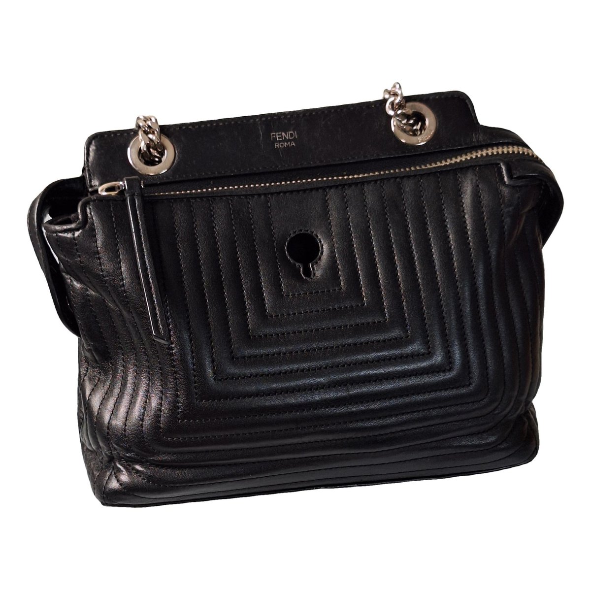 Dot Com leather handbag
