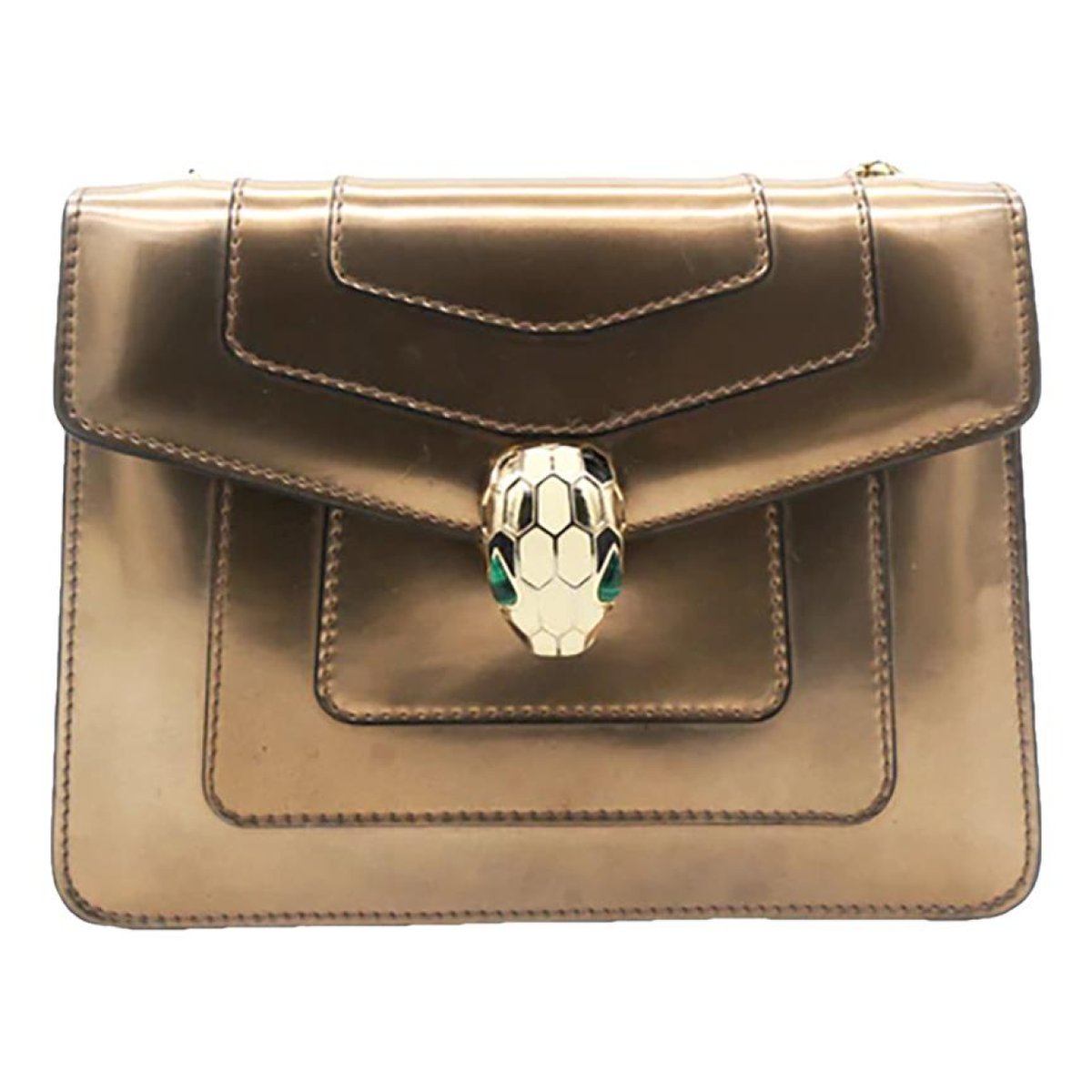 Serpenti leather handbag