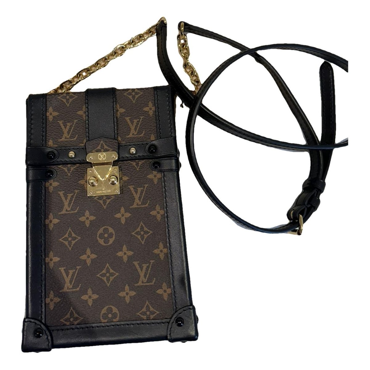 Pochette Trunk Verticale leather crossbody bag