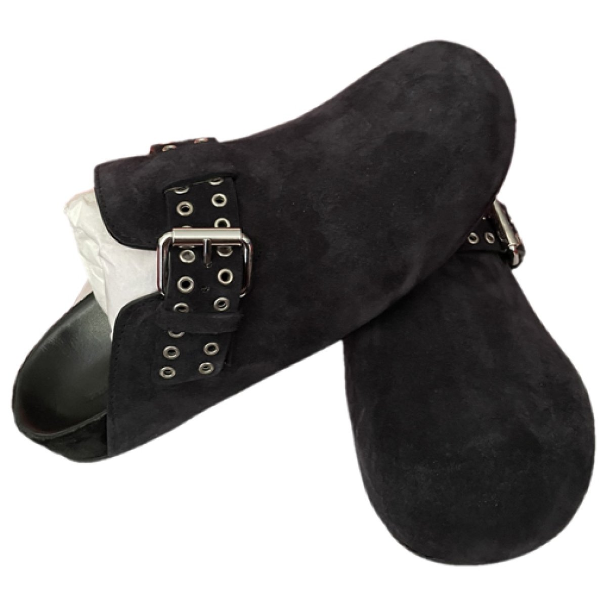 Fezzy leather flats