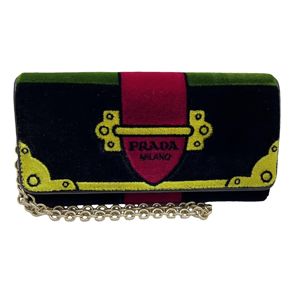 Cahier Chain velvet crossbody bag