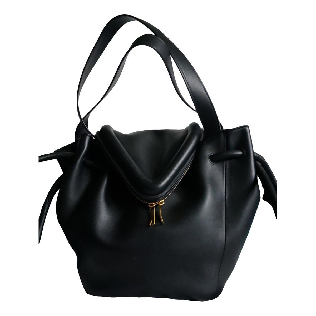 Beak leather crossbody bag