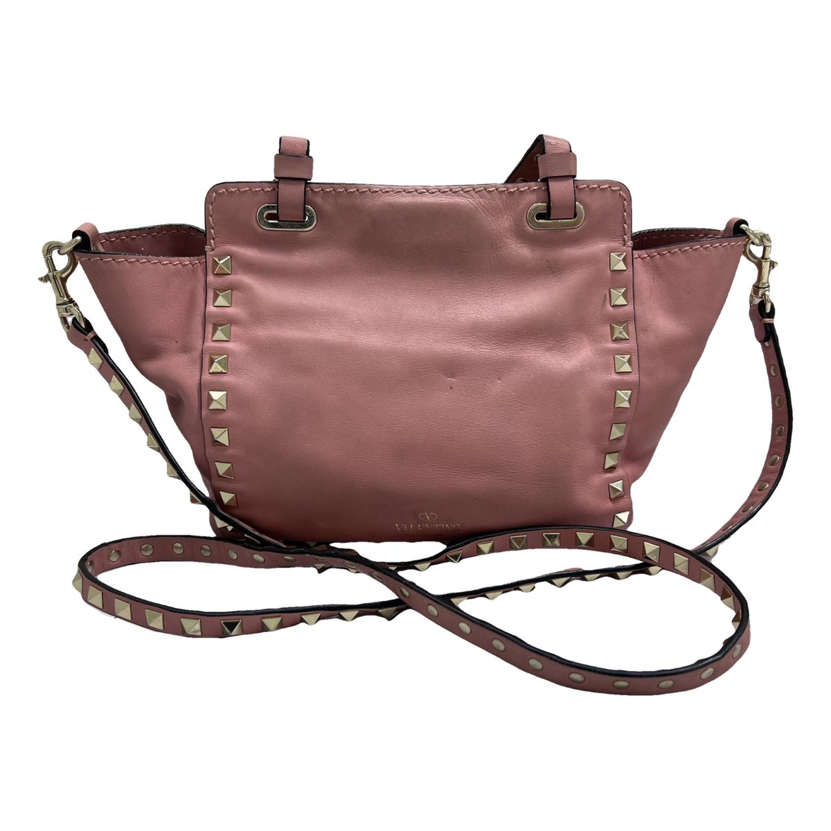 Rockstud leather handbag