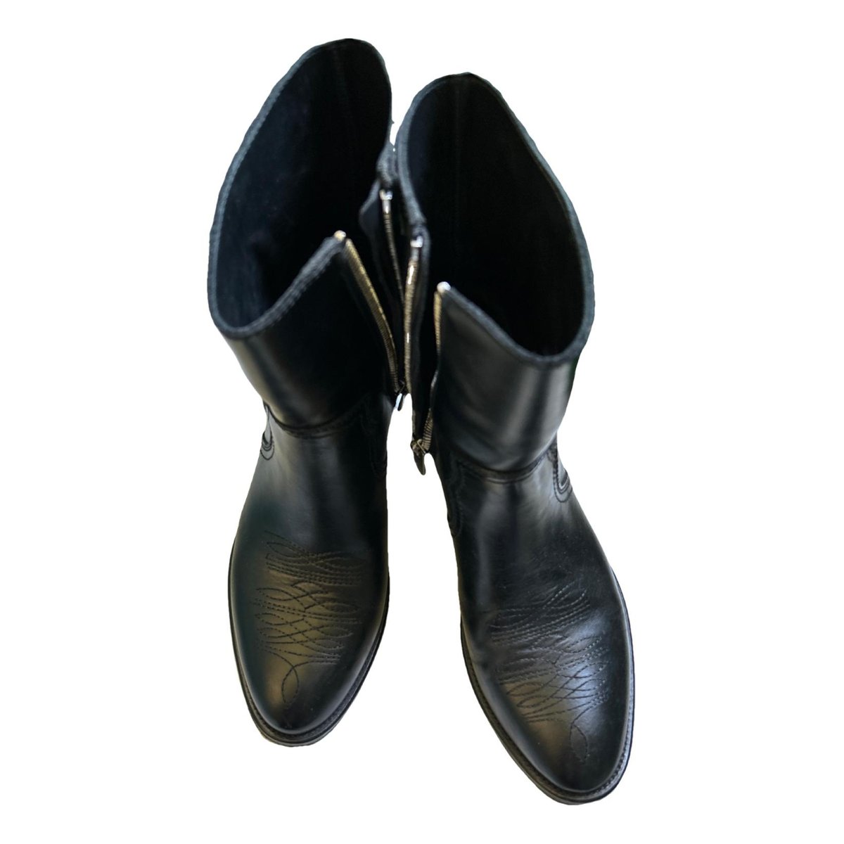 Pilar Brod leather cowboy boots
