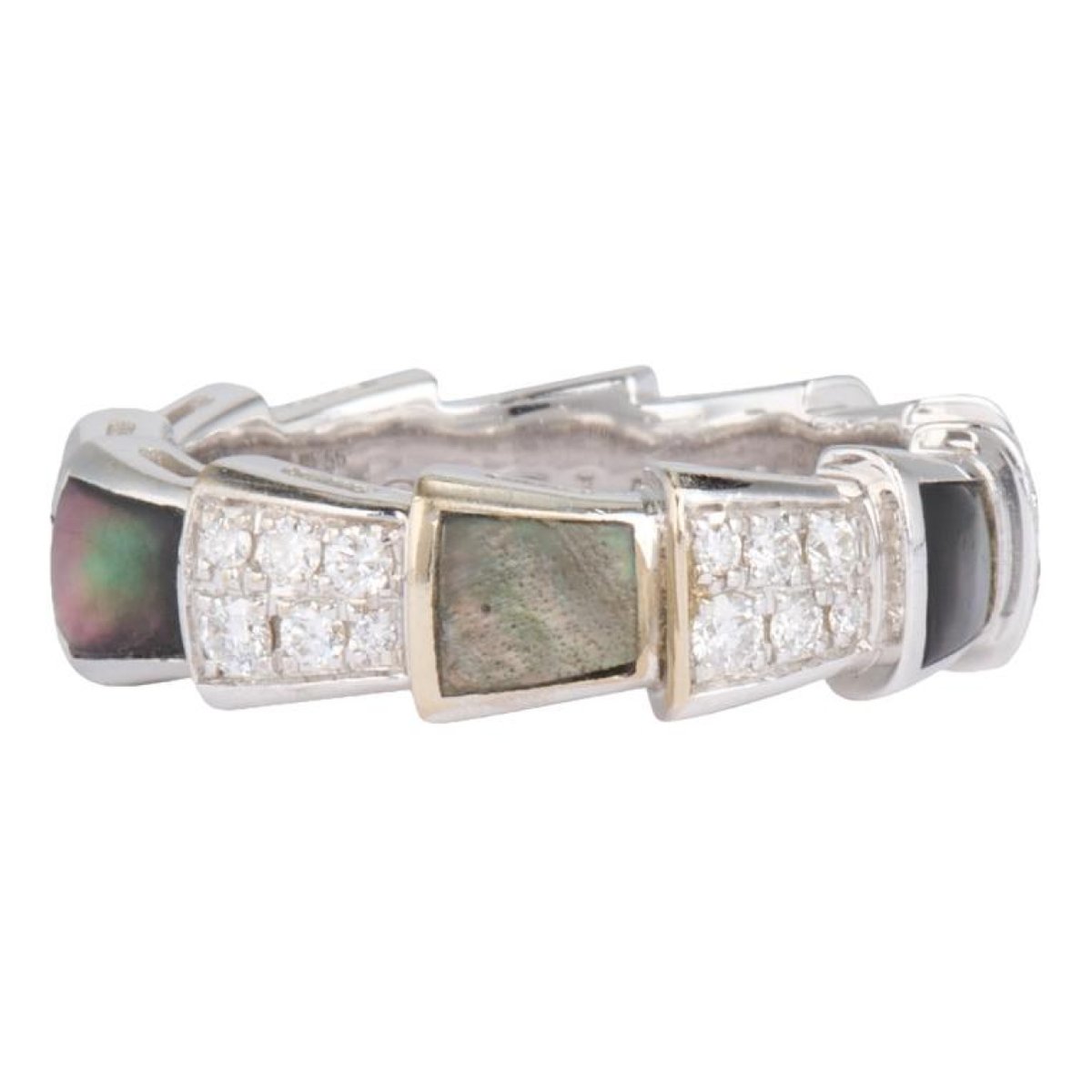 Serpenti Viper white gold ring