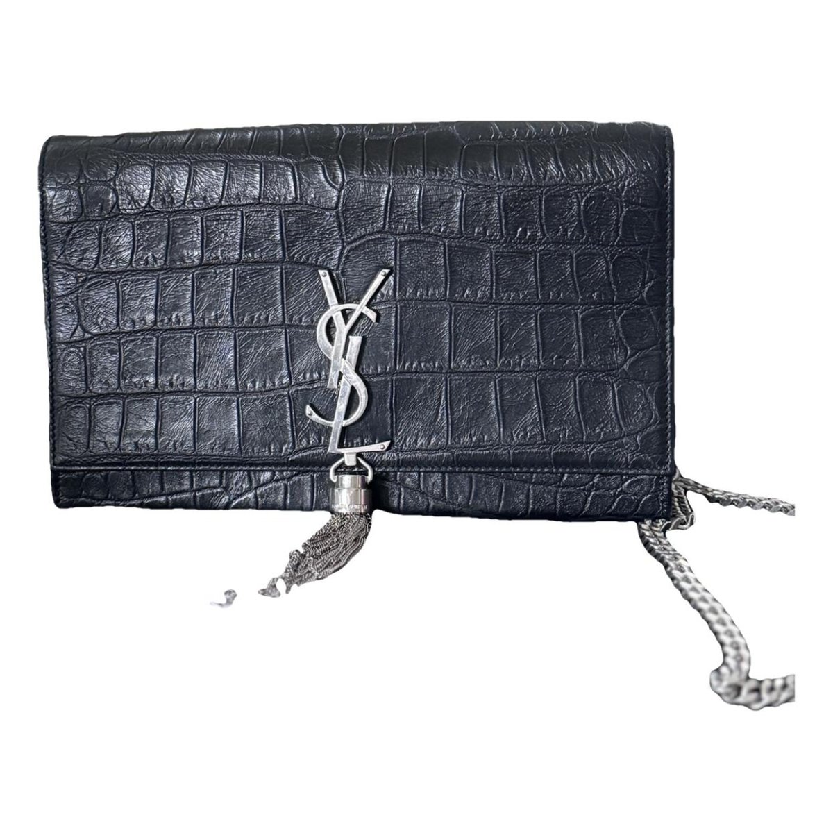 Kate monogramme leather clutch bag
