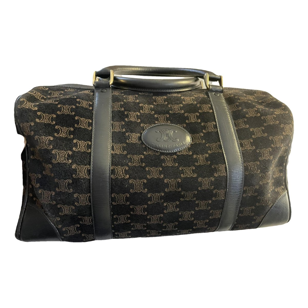 Triomphe velvet handbag