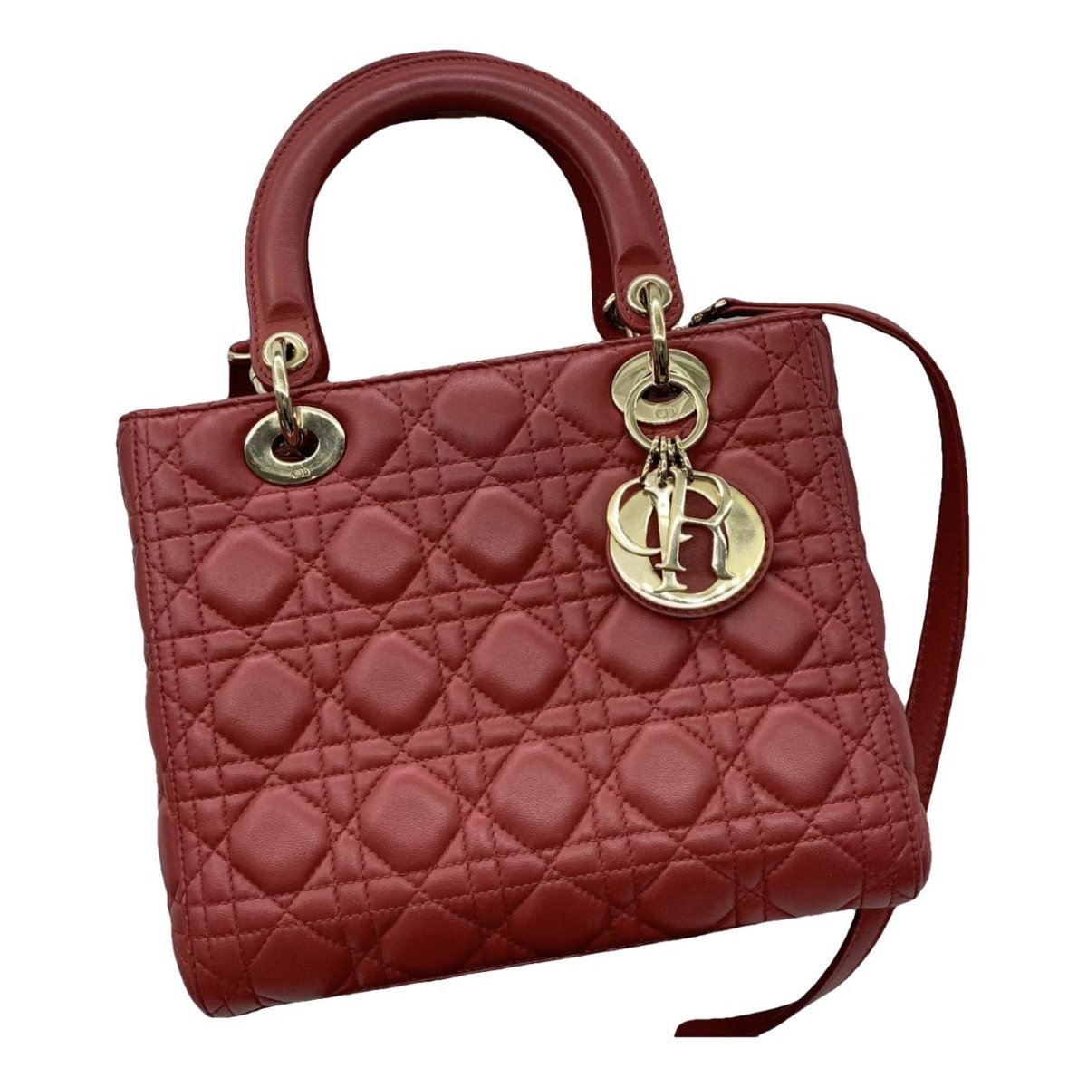 Lady Dior leather handbag